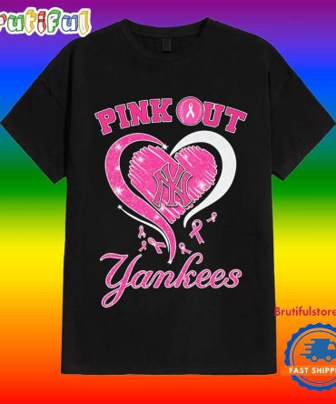 Pink Out In Pinstripes Ny Yankees T Shirt