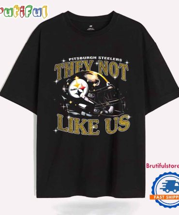 Pitsburgh Steelers They Not Like Us Football Helmet New T Shirt