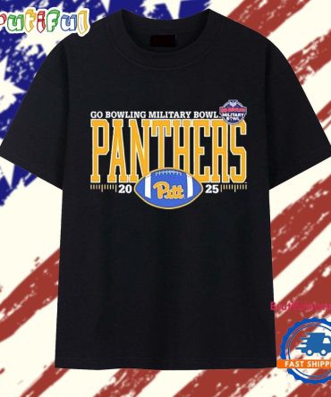 Pitt Panthers 2025 Go Bowling Military Bowl Football T Shirt