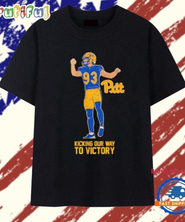 Pitt Panthers Football Trey Butkowski Kicking Our Way To Victory T Shirt