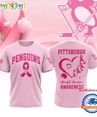 Pittsburgh Penguins 2025 Nhl Pink Breast Cancer Awareness All Over Print Shirt