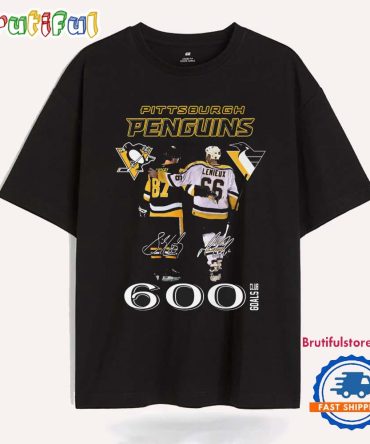 Pittsburgh Penguins Lenieux 600 Goals Club Signature T Shirt