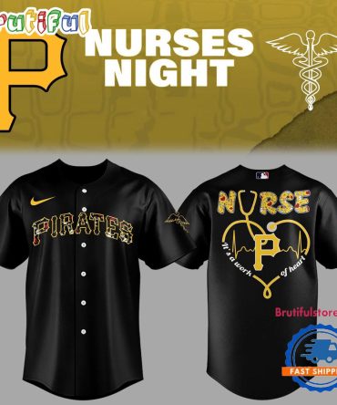 Pittsburgh Pirates Baseball Nurses Night Black Jersey Shirt
