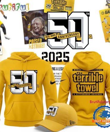 Pittsburgh Steelers 50Th Anniversary Of The Terrible Towel Hoodie Shirt