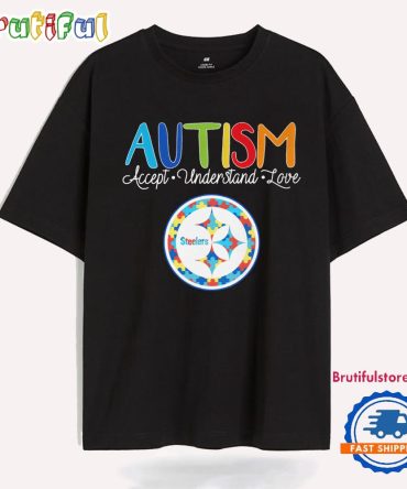 Pittsburgh Steelers Autism Accept Understand Love New T Shirt