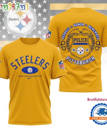 Pittsburgh Steelers National Thank A Police Officer Day Unisex 3D Shirt