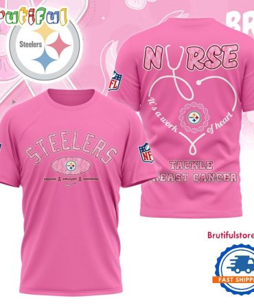 Pittsburgh Steelers Nurse Breast Cancer Awareness Limited Ediition 3D Shirt