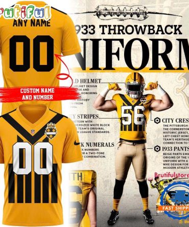 Pittsburgh Steelers The 1933 Legacy Custom 3D Shirt