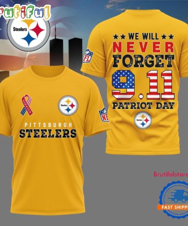 Pittsburgh Steelers We Will Never Forget 9 11 Patriot Day 2025 Unisex 3D Shirt