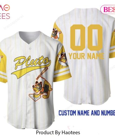 Customized Pluto Baseball Jersey - Personalized Name & Number - Unique Sports Apparel