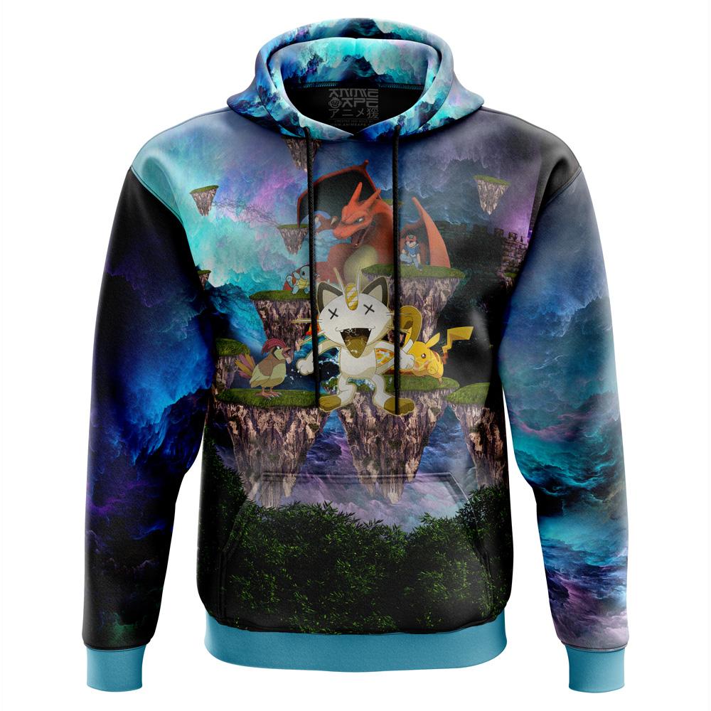Pokemon Floating Hills 3D All Over Print Hoodie