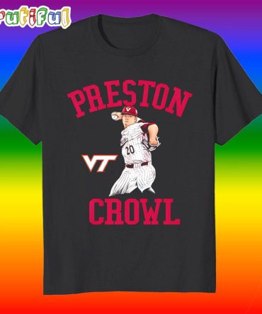 Preston Crowl Virginia Tech Hokies Caricature T Shirt