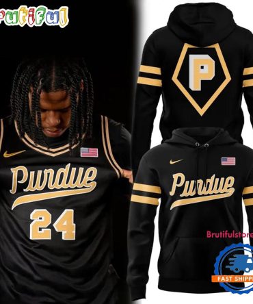 Purdue Boilermakers Basketball Night Mode Uniform Hoodie