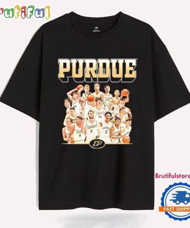 Purdue Men’S Basketball Team Collage Ncaa 2025 T Shirt