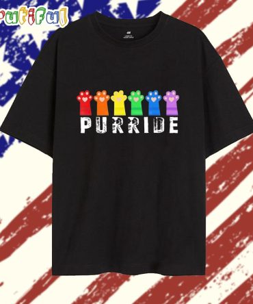 Purride Cat Paw Lgbt T Shirt