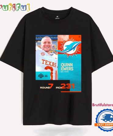 Quinn Ewers Miami Dolphins Pick 2025 Nfl Draft T Shirt