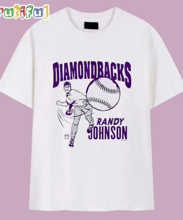 Randy Johnson Arizona Diamondbacks Signature Caricature T Shirt