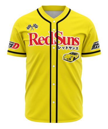 Redsuns Yellow Racing Jersey - Stylish Initial D Baseball Shirt For Fans