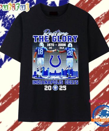 Restone The Glory Manning And Taylor 1970 2006 Indianapolis Colts 2025 City Skyline T Shirt