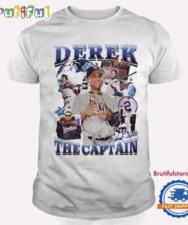 Retro 90S Derek Jeter The Caption Signature T Shirt