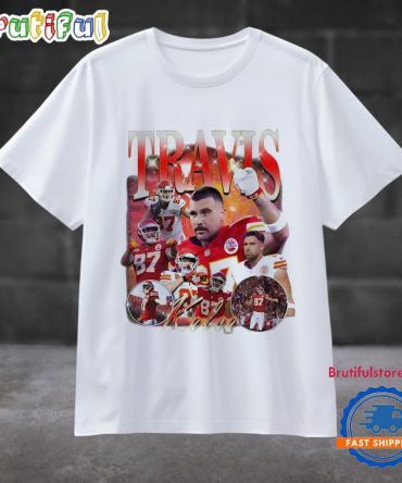 Retro 90S Travis Kelce Kc Chiefs Football Player T Shirt