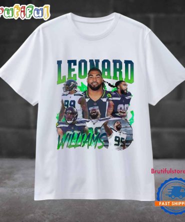 Retro Leonard William Seattle Seahawks Football Players T Shirt