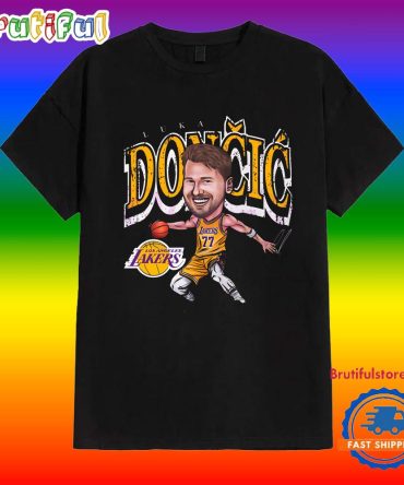 Retro Luka Doncic Los Angeles Lakers Cartoon T Shirt