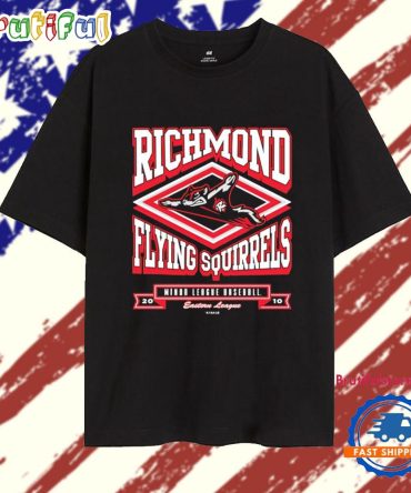Richmond Flying Squirrels Milb 2010 Logo T Shirt