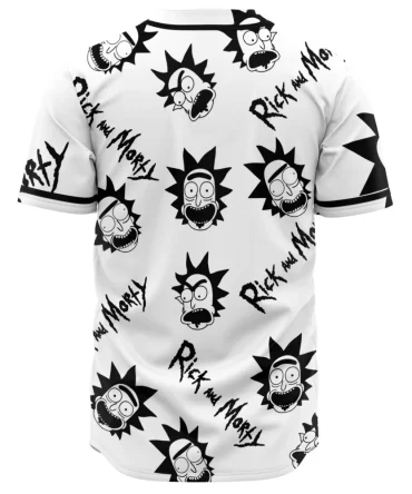 Rick & Morty All-Over Print Baseball Jersey – Unisex Graphic Tee