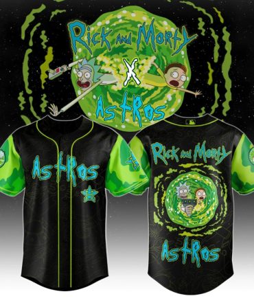 Limited Edition Rick & Morty X Astros Jersey – Vibrant Cosmic Design For Fans