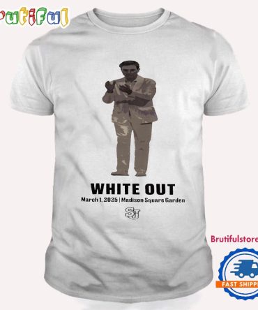 Rick Pitino White Out March 1 2025 Madison Square Garden T Shirt