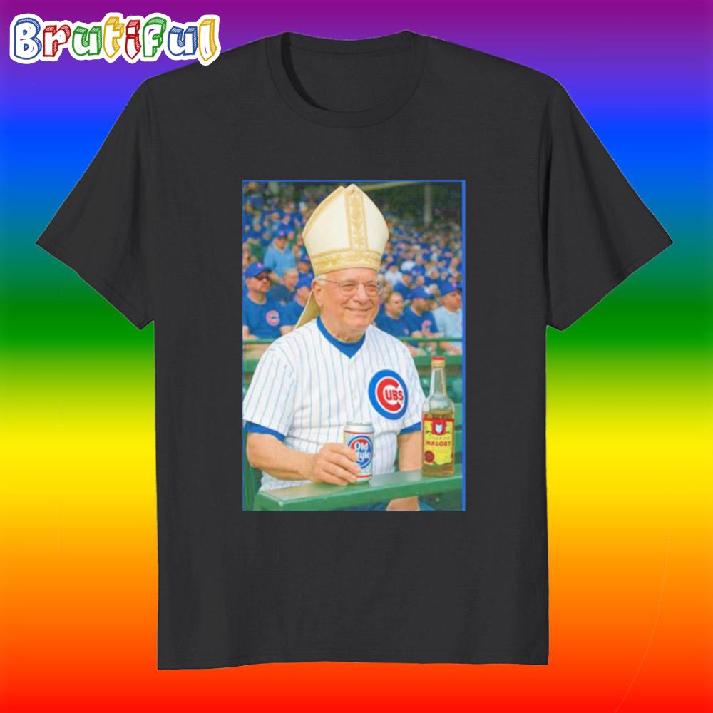 Robert Francis Prevost Cubs Old Style Beer Malort Pope Leo Xiv T Shirt