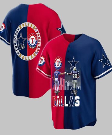 Limited Edition Dallas Team Fan Jersey - Cowboys & Rangers Dual-Color Design