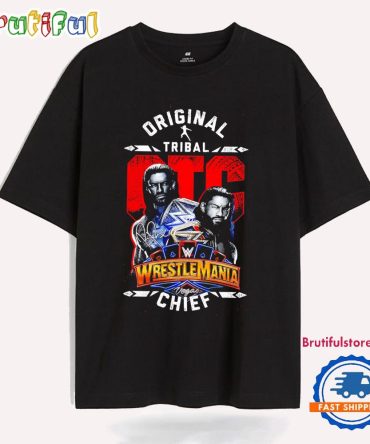Roman Reigns Original Tribal Otc Wresle Mania Chief T Shirt