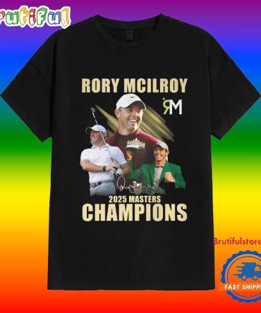 Rory Mcilroy The Master Tournament 2025 Champions Signature T Shirt