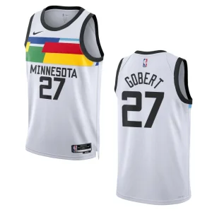 Rudy Gobert City Edition Minnesota Timberwolves 2022-23 White Swingman Jersey - Alzaintravels