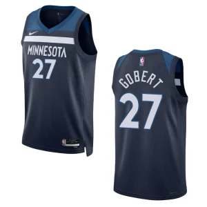 Minnesota Timberwolves Rudy Gobert 2022-23 Icon Edition Navy Swingman Jersey - Alzaintravels