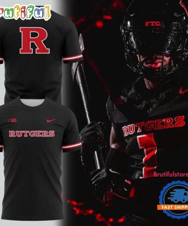 Rutgers Scarlet Knights Football Gameday Blackout Limited Edition T Shirt