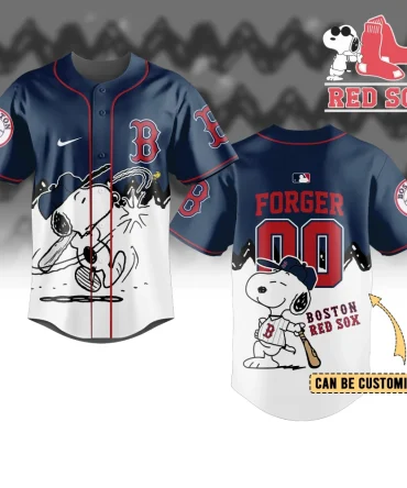 Customizable Boston Baseball Snoopy Jersey – Fun, Stylish Fan Apparel!