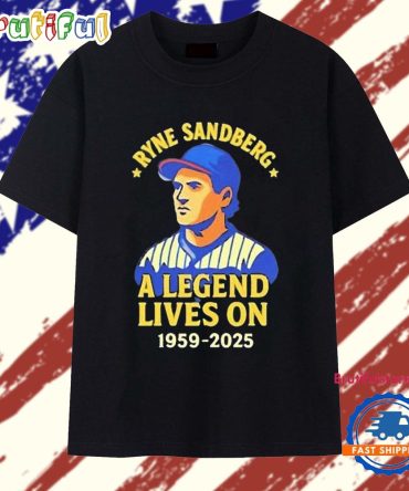 Ryne Sandberg A Legend Lives On 1959–2025 Chicago Cubs T Shirt