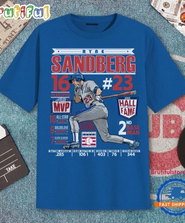 Ryne Sandberg Ryno Hall Of Fame Shirts