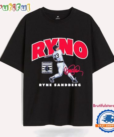 Ryne Sandberg Ryno Swing Chicago Cubs Signature T Shirt
