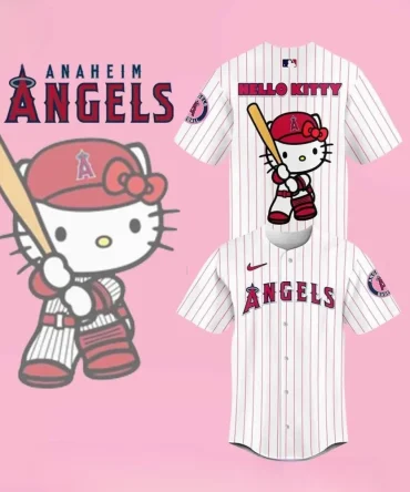 Hello Kitty X Anaheim Angels Jersey - Cute & Sporty Baseball Fan Gear