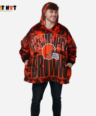Cleveland Browns Camouflage Fleece Blanket Hoodie