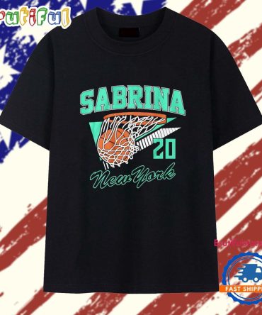 Sabrina Ionescu #20 New York Liberty Hoop Swish T Shirt