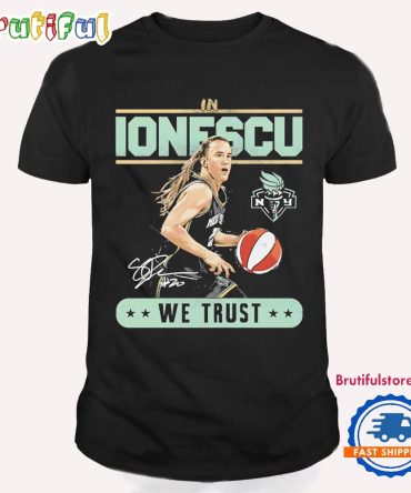 Sabrina Ionescu New York Liberty We Trust Signature T Shirt