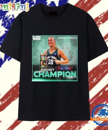 Sabrina Ionescu Starry 3-Point Contest Champion All Star 2025 T Shirt