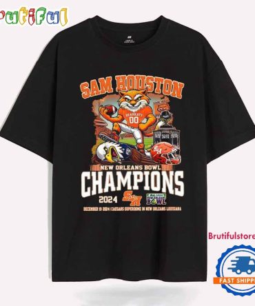 Sam Houston Bearkats New Orleans Bowl Champions 2024 Mascot T Shirt