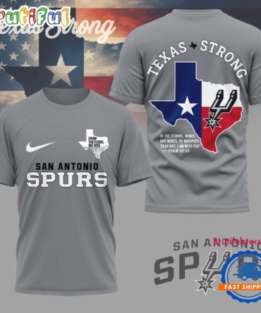 San Antonio Spurs Texas Strong 2025 All Over Print Shirt