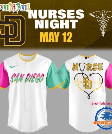 San Diego Padres Baseball Nurses Night 2025 Jersey Shirt